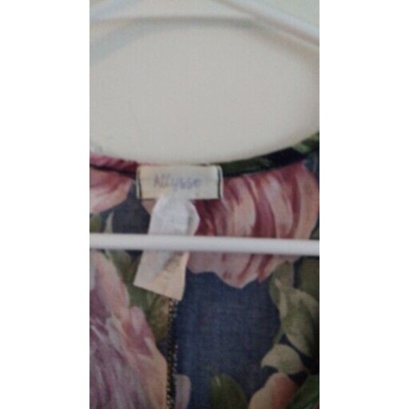 Allysse Dress Women's Small  Sleeveless Round Neck Floral Knee Length Stretch - Picture 3 of 3